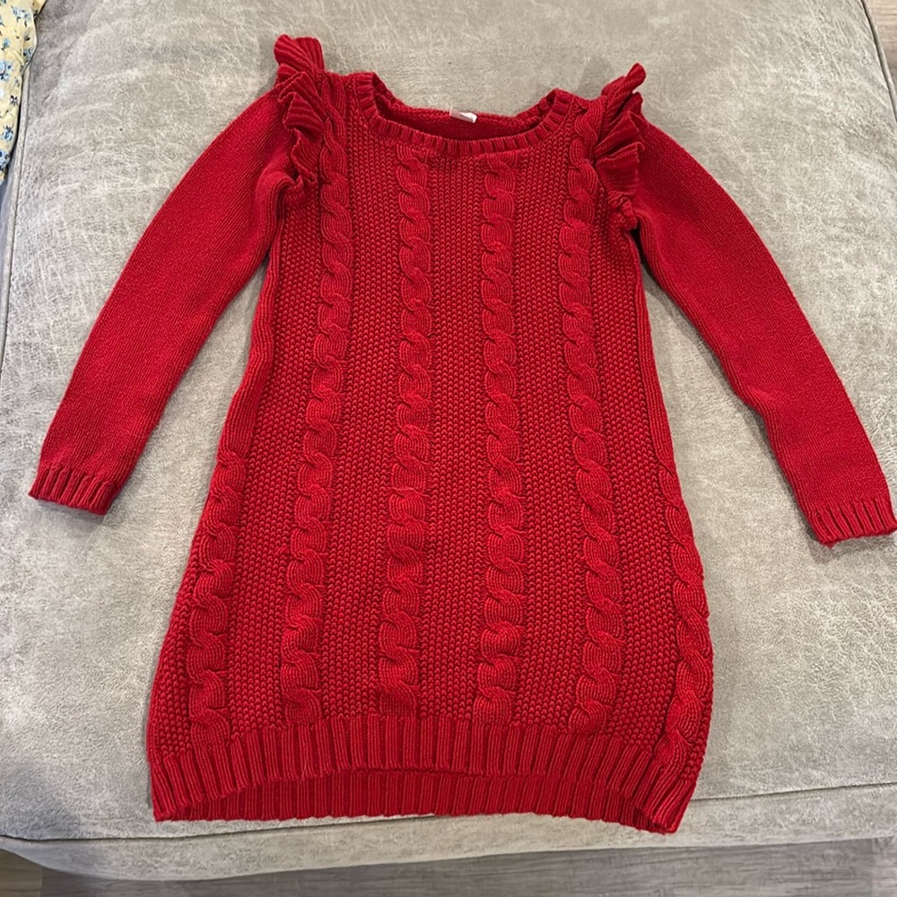 Girls Cable Knit Dress